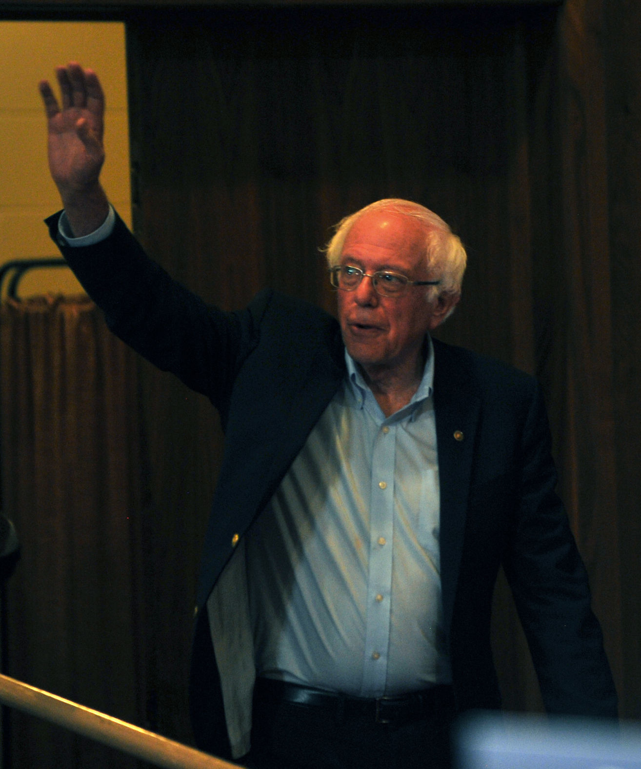 Presidential candidate Sen. Bernie Sanders in Clinton, Iowa.